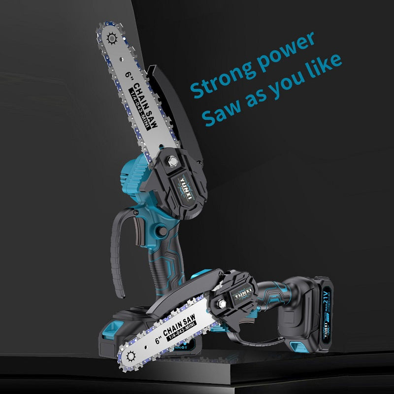 2025 New Mini Chainsaw Wireless - Lightweight Handheld Electric Chainsaw with Safety Lock, Splash Guard & Rechargeable Battery, Portable Tree Cutting Machine for Branch Trimming, Maintenance, & Use Suitable for Tree Cutting,,