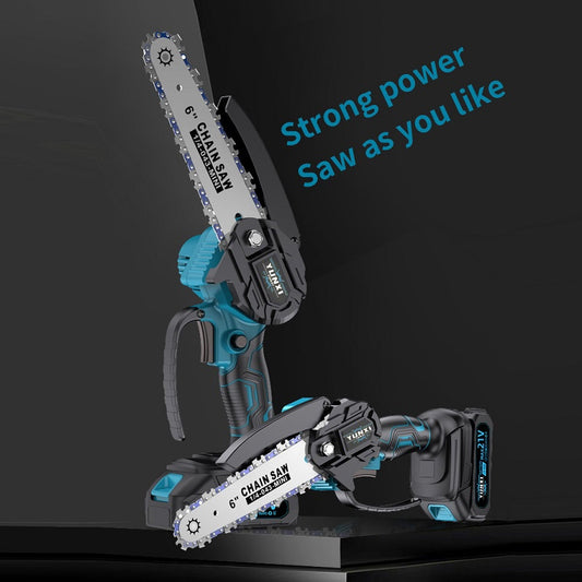 2025 New Mini Chainsaw Wireless - Lightweight Handheld Electric Chainsaw with Safety Lock, Splash Guard & Rechargeable Battery, Portable Tree Cutting Machine for Branch Trimming, Maintenance, & Use Suitable for Tree Cutting,,